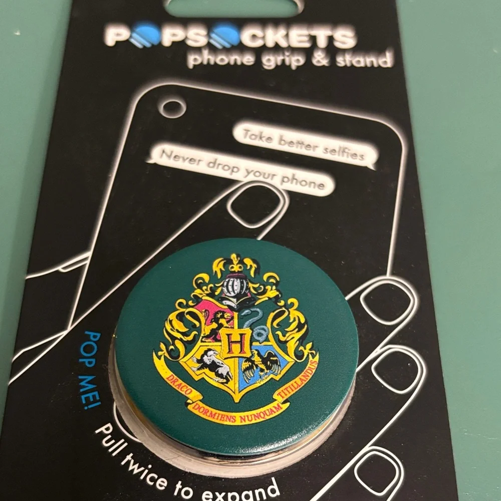 PopSocket Harry Potter Crest Phone Grip - Teal
